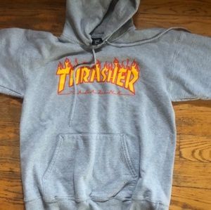 Gray thrasher hoodies